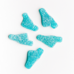 Jujubes pied bleu sur