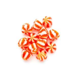 Jujubes spirale crème et orange