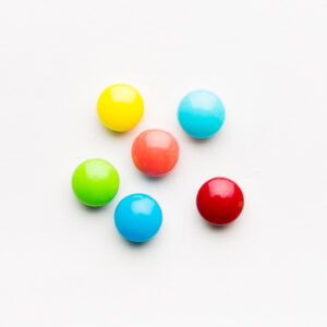 Bonbons comprimés multicolores