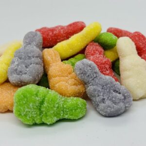 Jujubes lapins de pâques givrés