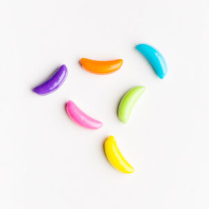 Bonbon banane multicolore