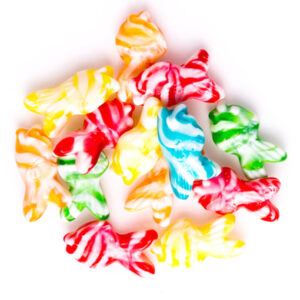 Jujubes poissons multicolores