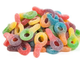 Jujubes sucette sures